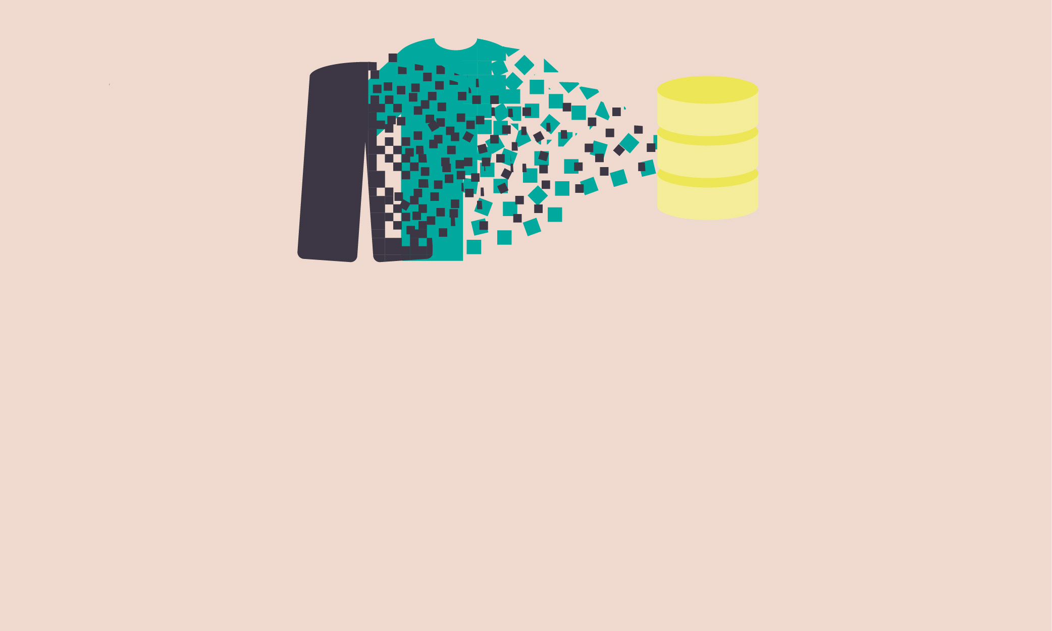 Clothing Items Morphing into Data