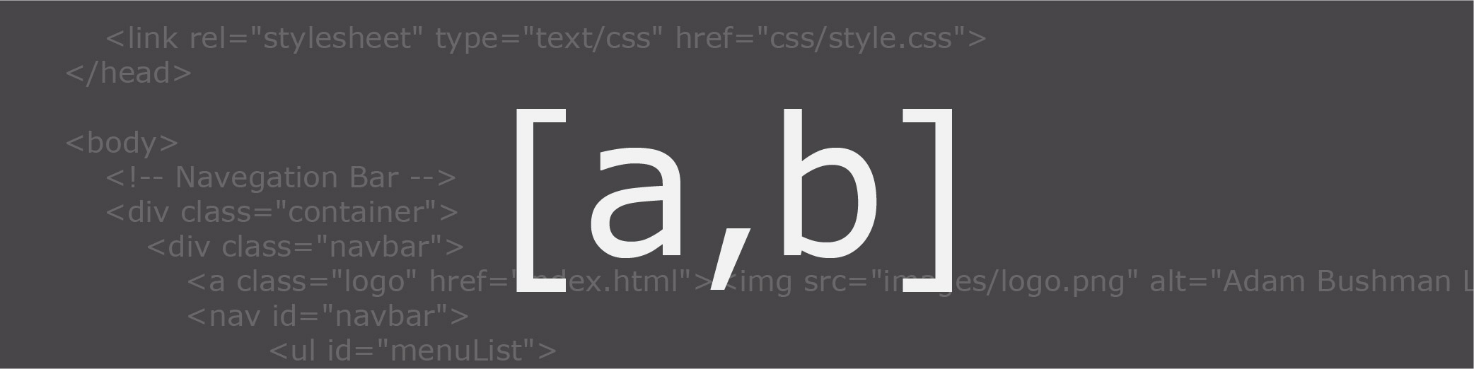 Adam Bushman Logo Blog Header Image