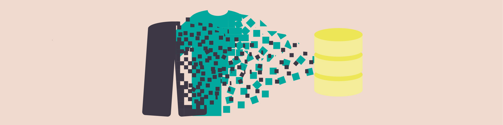 Clothing Items Morphing into Data