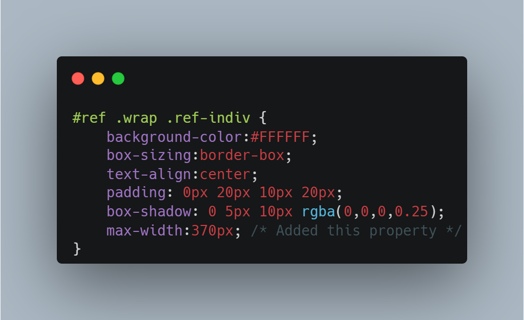 CSS Code to Improve Alignment