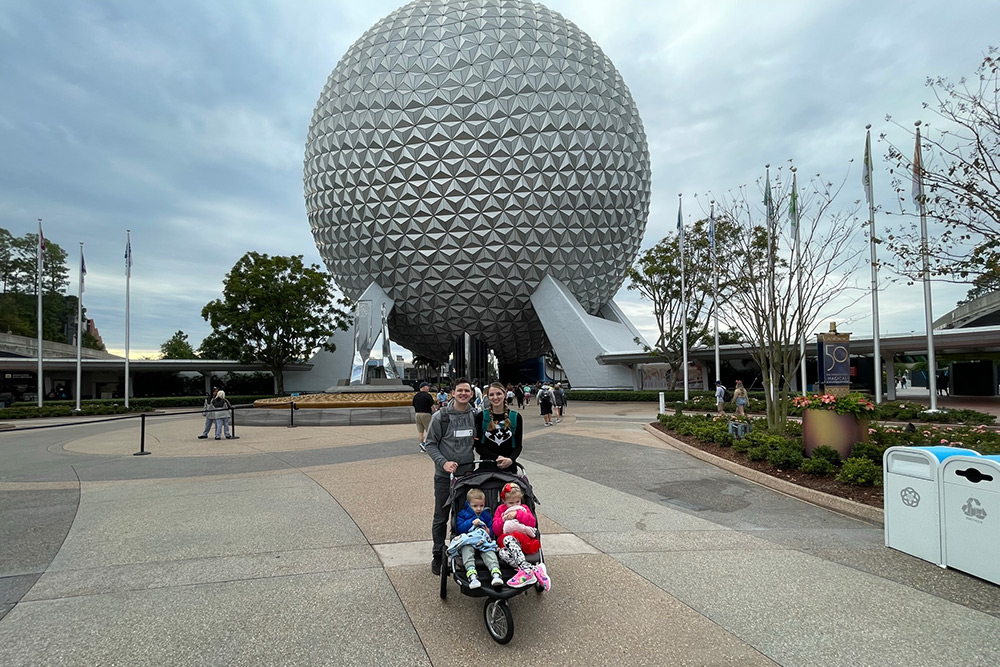 Bushman Family at Epcot